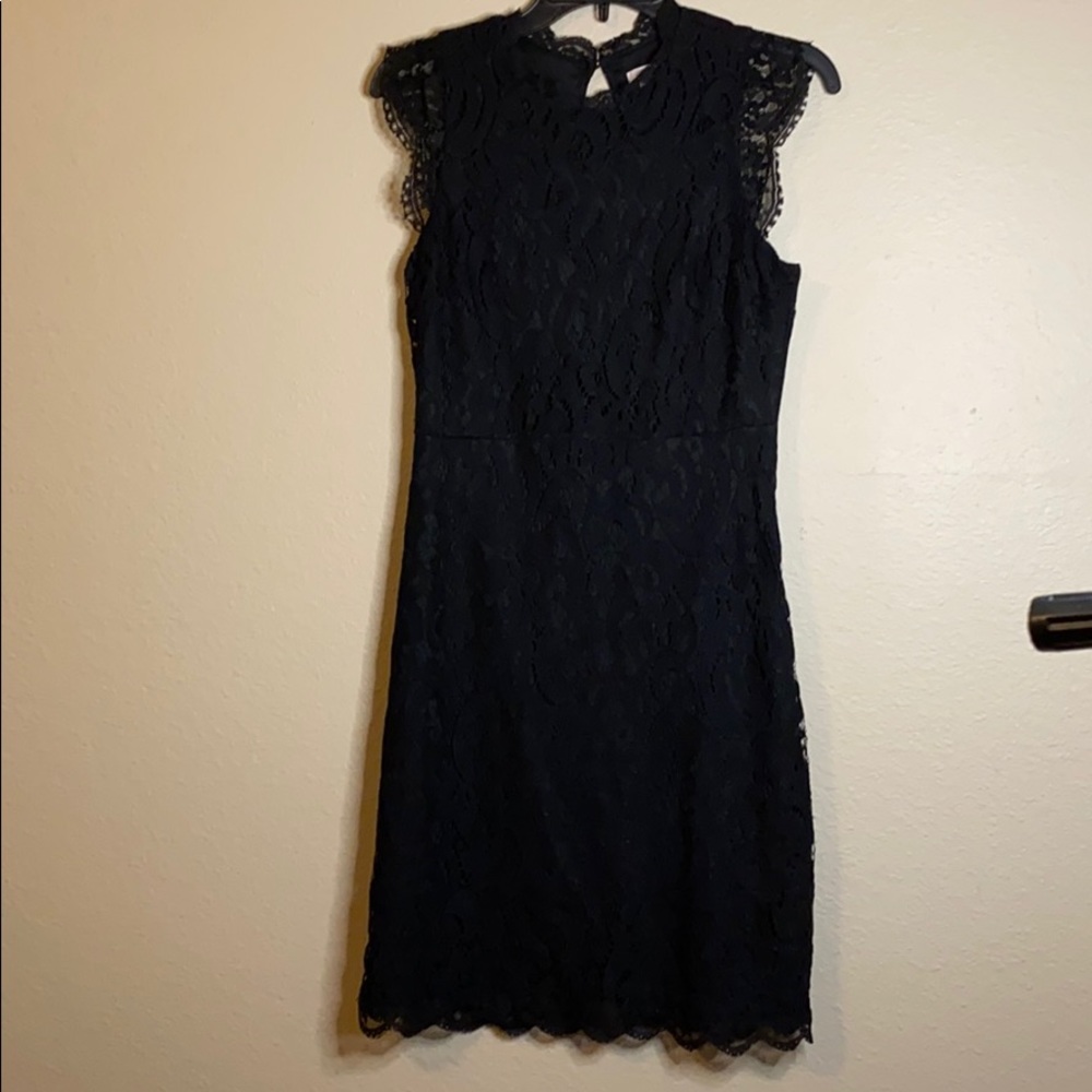 Xhilaration Black Lace Detail Dresa